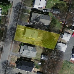 52 Freeman St, Newton MA 02466-1206 aerial view