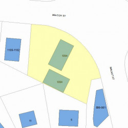 1094 Beacon St, Newton MA 02461-1102 plot plan