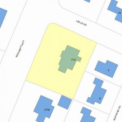 1766 Washington St, Newton MA 02466-2807 plot plan