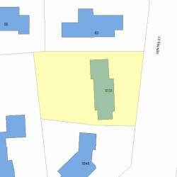 1035 Centre St, Newton MA 02459-1631 plot plan