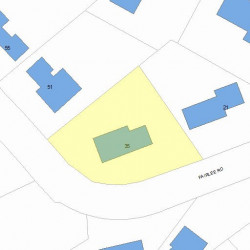 35 Fairlee Rd, Newton MA  02468-2040 plot plan