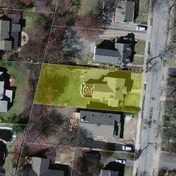 64 Garland Rd, Newton MA  02459-1710 aerial view
