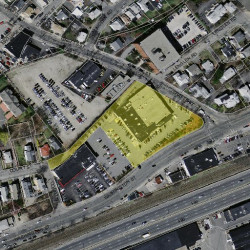 641 Washington St, Newton MA  02458-1261 aerial view