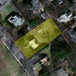 173 Berkeley St, Newton MA  02465-2637 aerial view