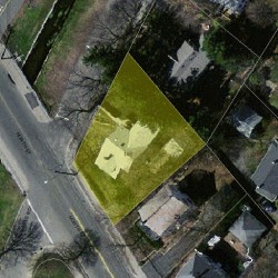 146 Albemarle Rd, Newton MA  02460-1135 aerial view