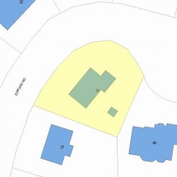 31 Edward Rd, Newton MA 02465-1120 plot plan