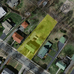 41 Fair Oaks Ave, Newton MA  02460-1216 aerial view