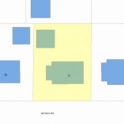 30 Nathan Rd, Newton MA  02459-1105 plot plan
