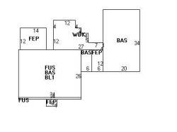 475 Parker St, Newton MA  02459-2652 floor plan