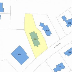 1589 Beacon St, Newton MA 02468-1507 plot plan