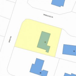 32 Park Ave, Newton MA 02458-2636 plot plan