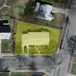 3 Pine St, Newton MA 02465-1416 aerial view