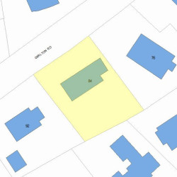 84 Carlton Rd, Newton MA 02468-1916 plot plan