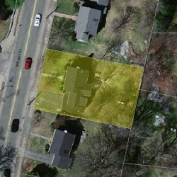 796 Walnut St, Newton MA  02459-1717 aerial view