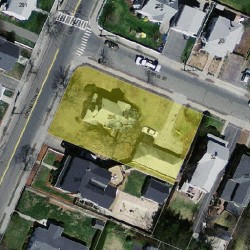 298 Lexington St, Newton MA  02466-1220 aerial view