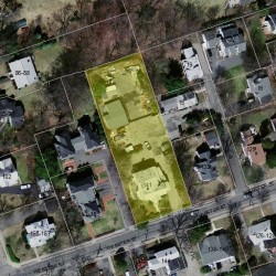 141 Webster St, Newton MA  02465-1822 aerial view