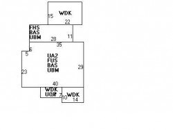 16 Berwick Rd, Newton MA  02459-2101 floor plan