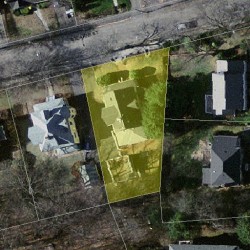 34 Stearns St, Newton MA  02459-2464 aerial view