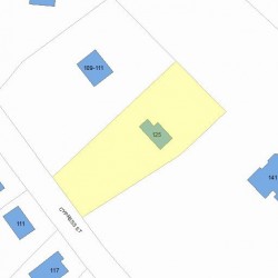 125 Herrick Cir, Newton MA 02459-2236 plot plan