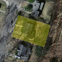 90 Manchester Rd, Newton MA  02461-1123 aerial view