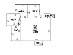 175 Woodward St, Newton MA 02461-1343 floor plan