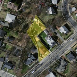 581 California St, Newton MA 02460-1244 aerial view