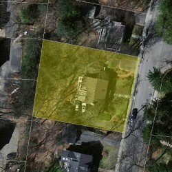 51 Beaumont Ave, Newton MA  02460-2313 aerial view