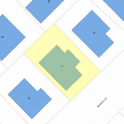 11 Murphy Ct, Newton MA 02458-1222 plot plan