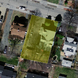 32 Warwick Rd, Newton MA 02465-1724 aerial view