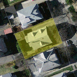 25 Capital St, Newton MA  02458-1301 aerial view