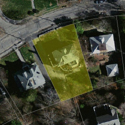 72 Nonantum St, Newton MA  02458-2444 aerial view