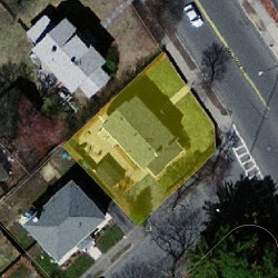 165 Waltham St, Newton MA 02465-1334 aerial view