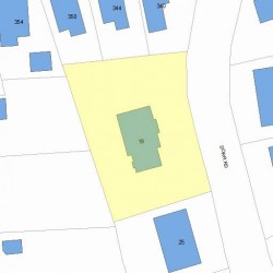 19 Dorr Rd, Newton MA  02458-2701 plot plan