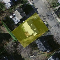 62 Bow Rd, Newton MA  02459-2513 aerial view