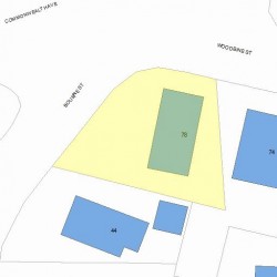 78 Woodbine St, Newton MA 02466-1806 plot plan