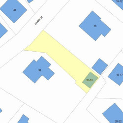 26 Chase St, Newton MA  02459-2214 plot plan