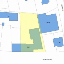 1203 Washington St, Newton MA 02465-2122 plot plan