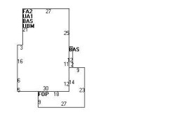 412 Wolcott St, Newton MA  02466-1514 floor plan