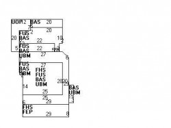 229 Bellevue St, Newton MA  02458-1814 floor plan