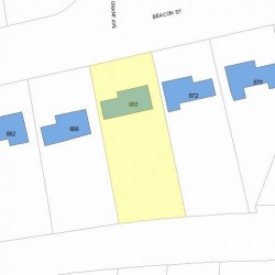 680 Beacon St, Newton MA 02459-1942 plot plan