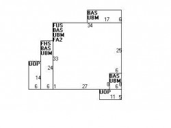 36 Magnolia Ave, Newton MA 02458-2711 floor plan
