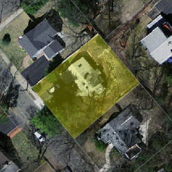 50 Pierrepont Rd, Newton MA 02462-1127 aerial view