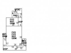 44 Bowdoin St, Newton MA  02461-1432 floor plan