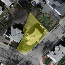 67 Ashmont Ave, Newton MA 02458-1207 aerial view