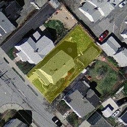 96 Hawthorn St, Newton MA  02458-1236 aerial view