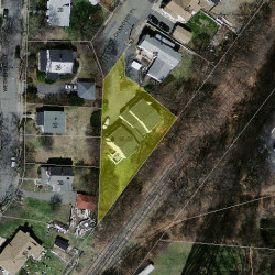 56 Chandler Pl, Newton MA 02464-1402 aerial view