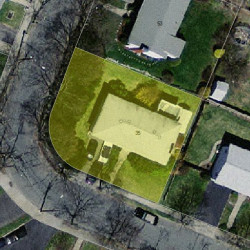 35 Anthony Cir, Newton MA  02460-1109 aerial view
