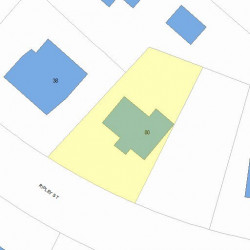 80 Ripley St, Newton MA 02459-2208 plot plan
