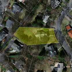 25 Larch Rd, Newton MA  02468-1413 aerial view