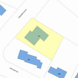 180 Greenwood St, Newton MA  02459-3042 plot plan